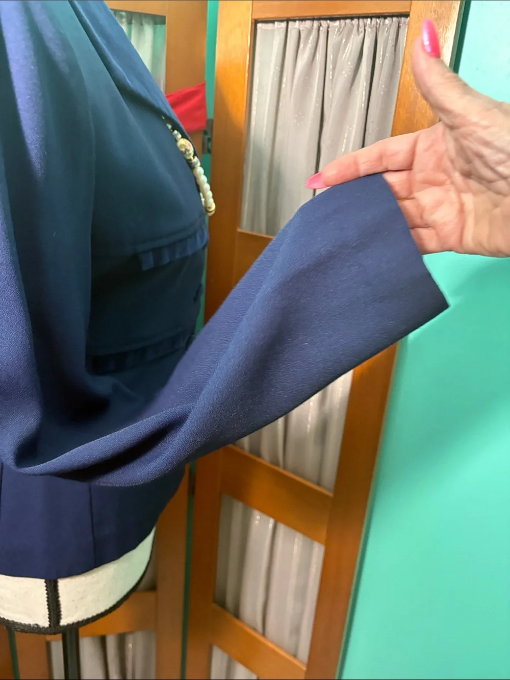 Dani Max/Lois Snyder-Vintage 2 Piece Pant Suit - Jacket & High-Waist Trousers